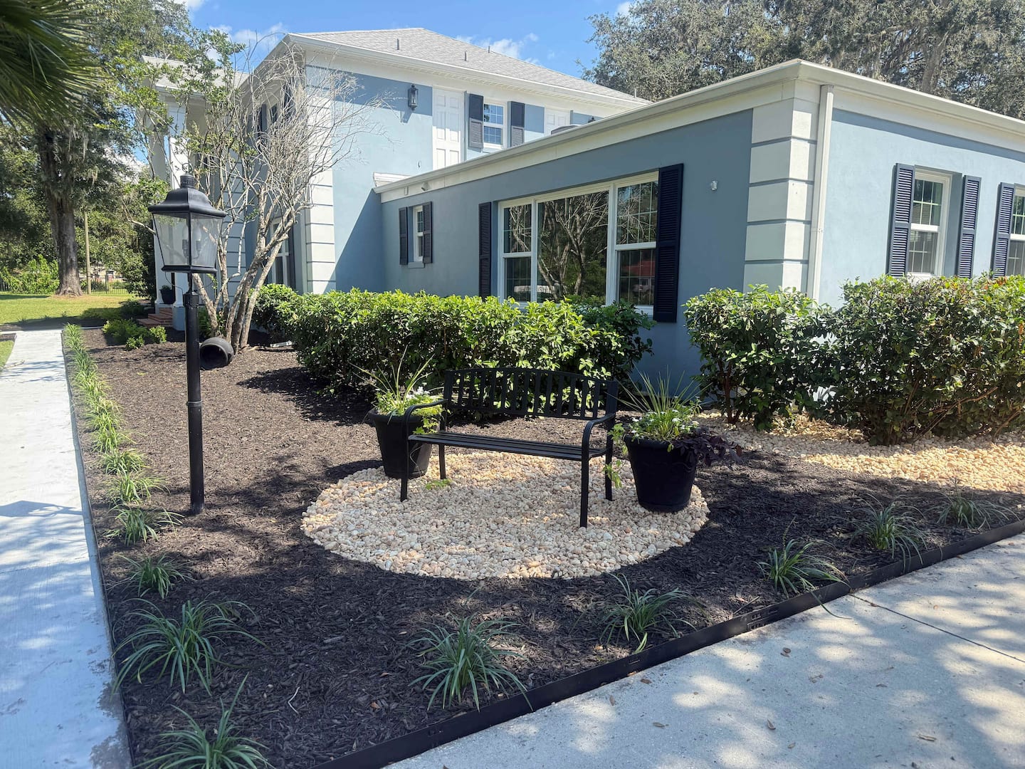 The front garden — Lakeview Estate