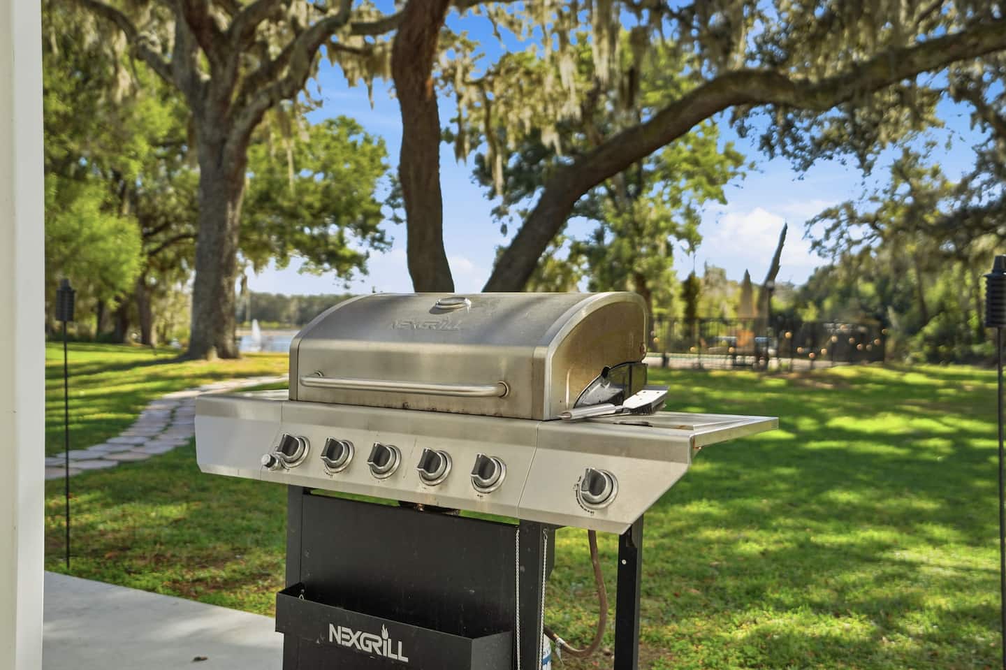 The grill & the lawn — Lakeview Estate