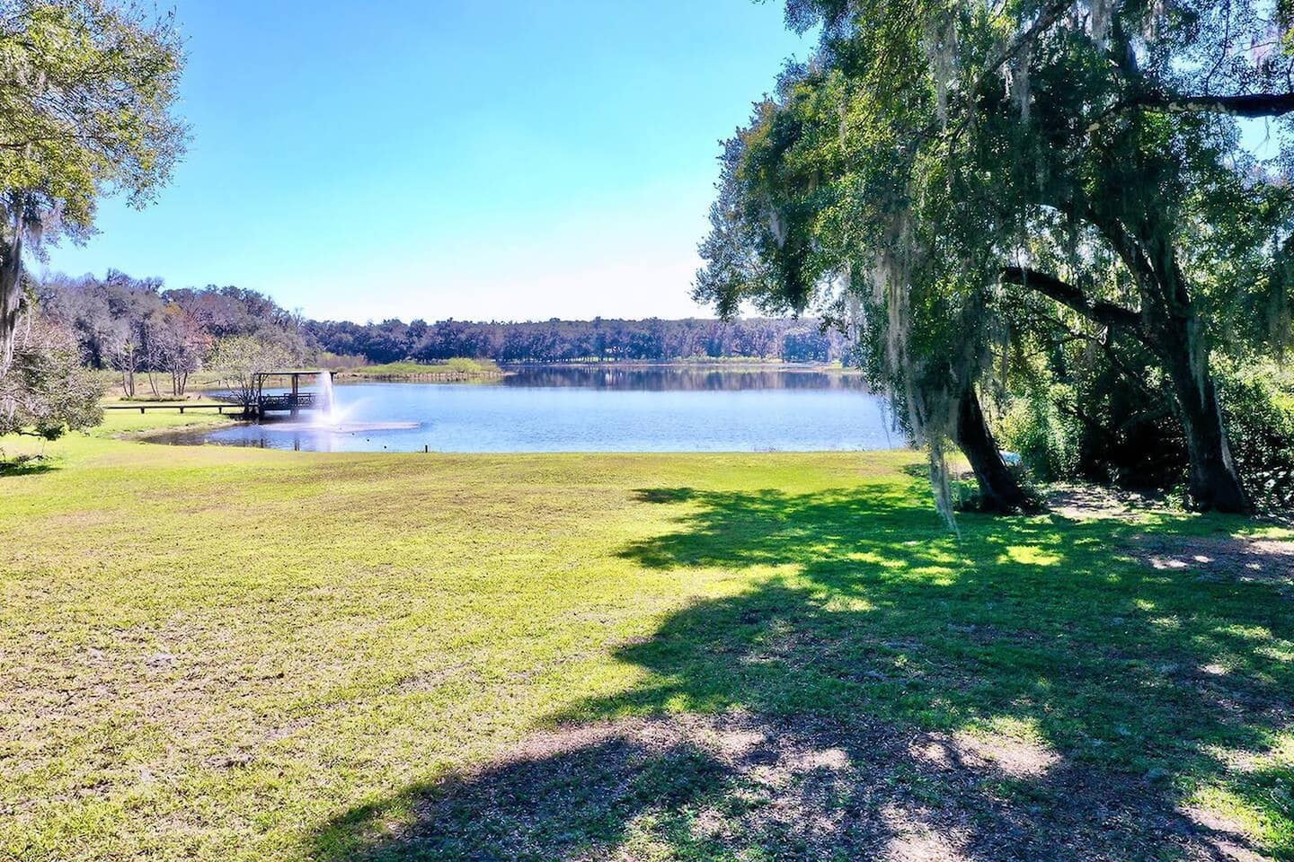 The lawn & the lake — Lakeview Estate