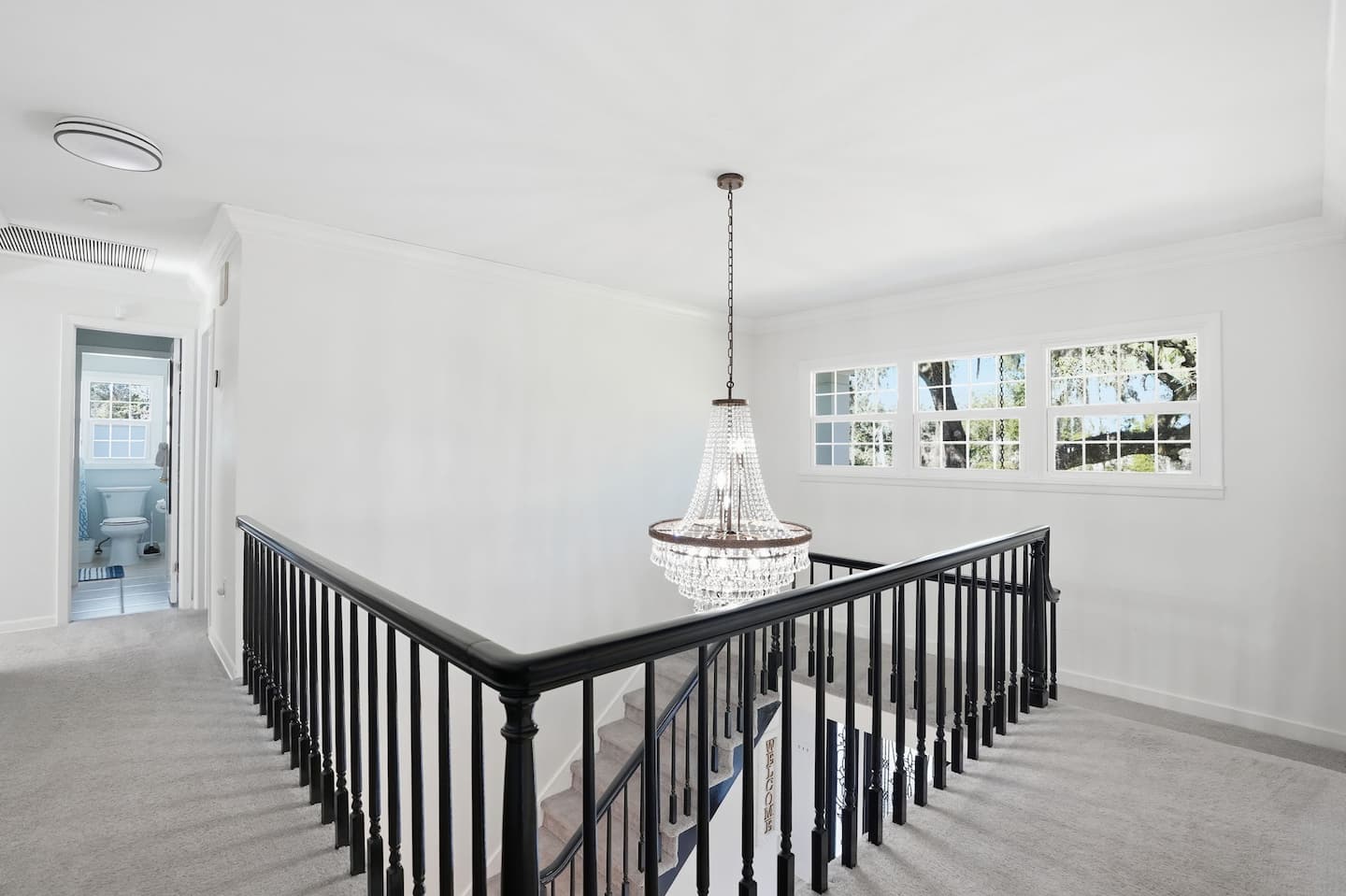 The upstairs landing — Lakeview Estate